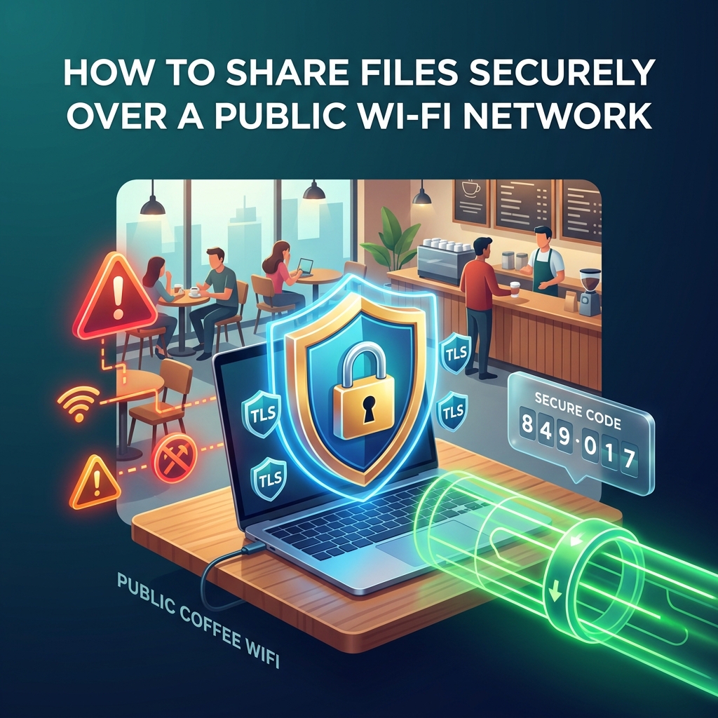 How to Share Files Securely Over a Public Wi-Fi Network